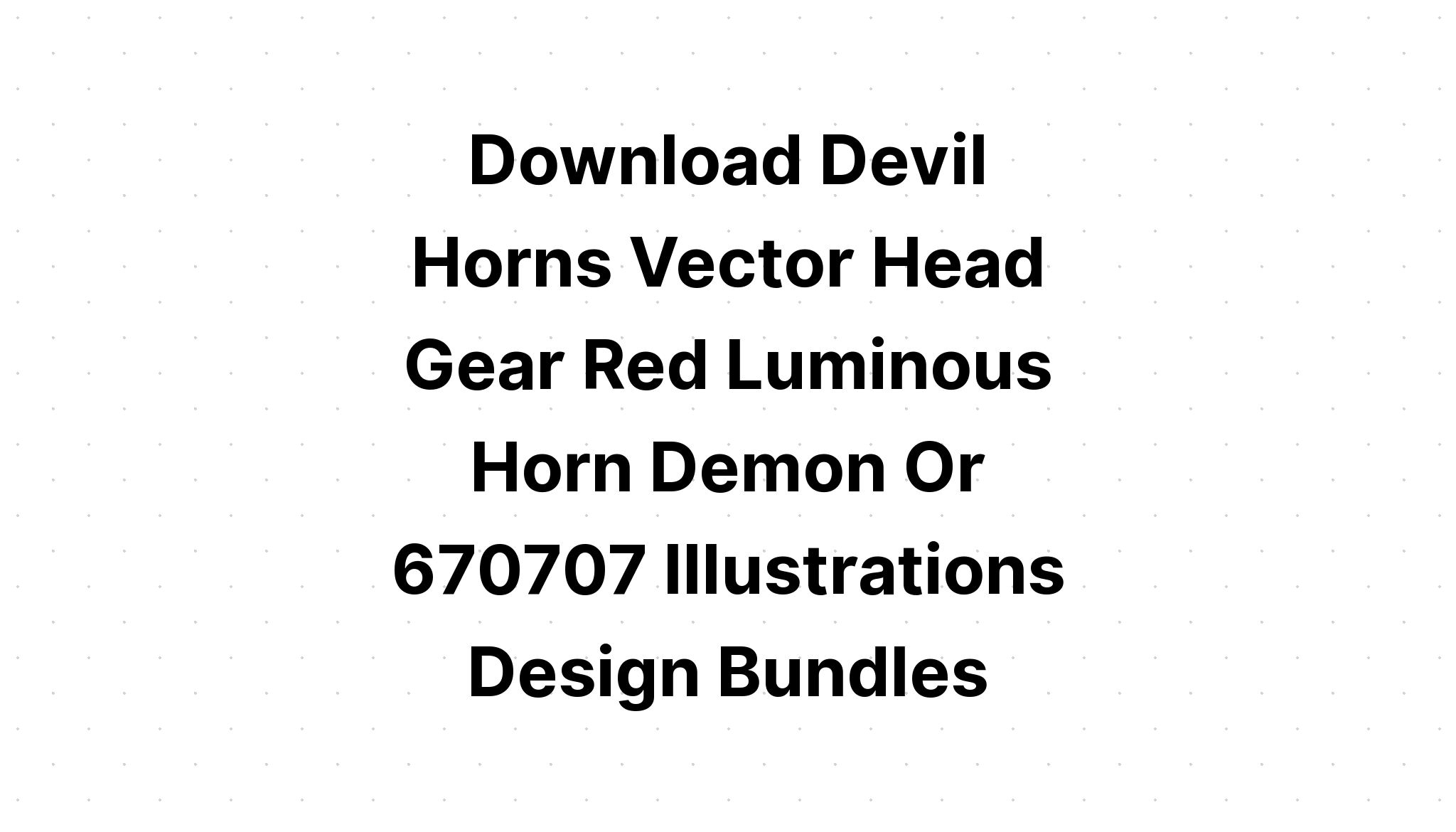 Download Red Devil Horns Silhouette Clipart SVG File